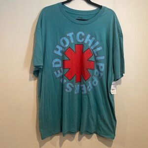 Teal Graphic Band T-Shirt